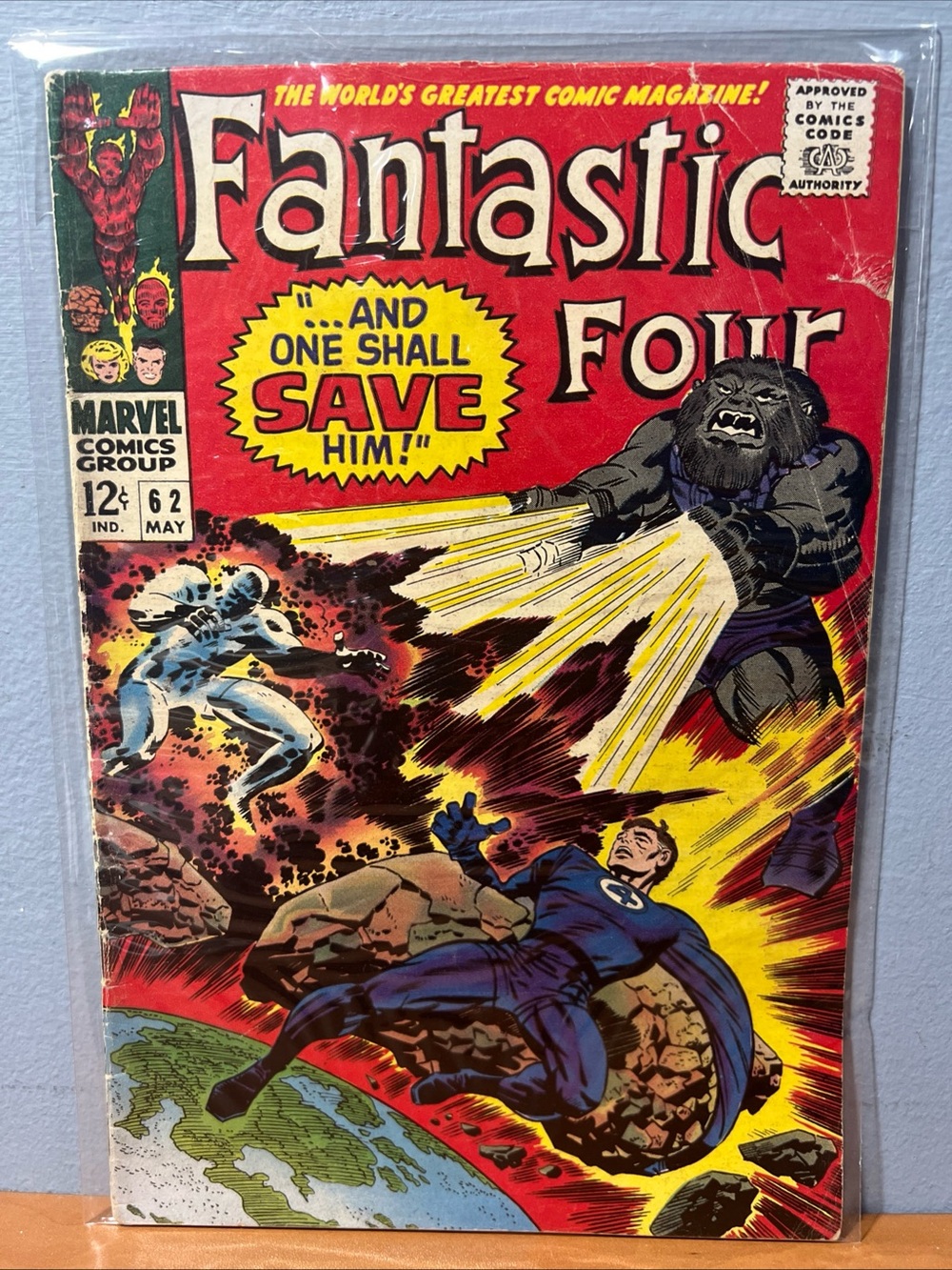 FANTASTIC FOUR #62 JACK KIRBY CLASSIC  1ST APP BLASTAAR Comic Book